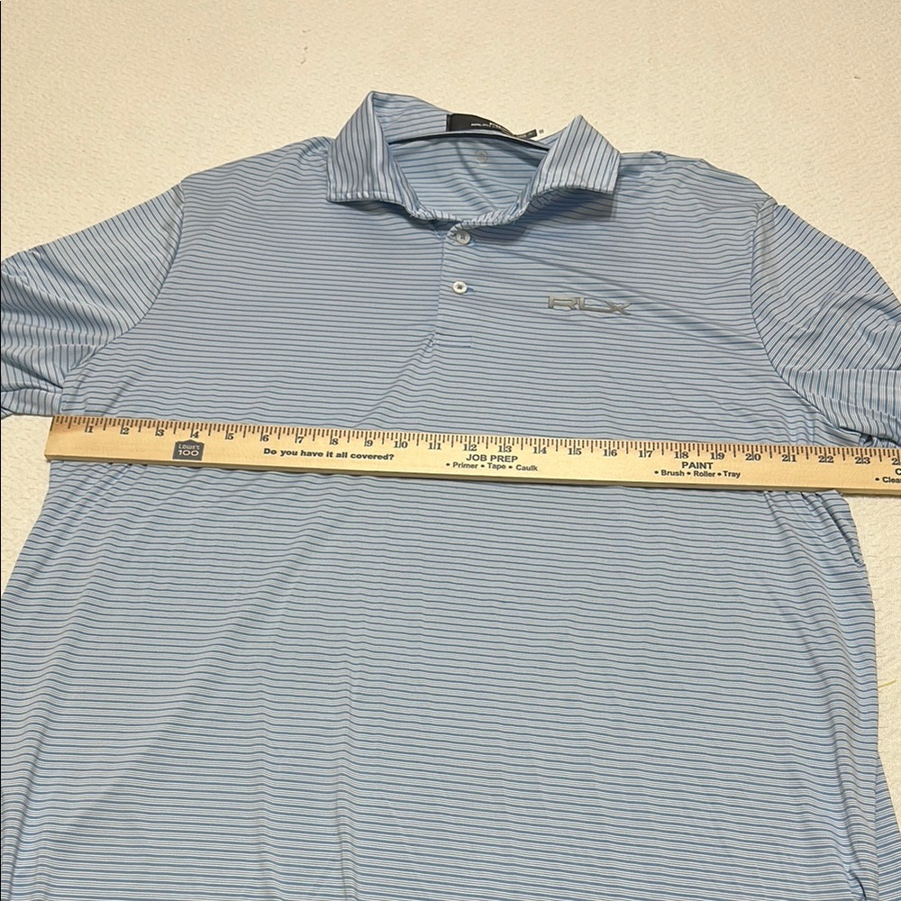 RLX Ralph Lauren Blue and White Polo Shirt - Picture 6 of 9